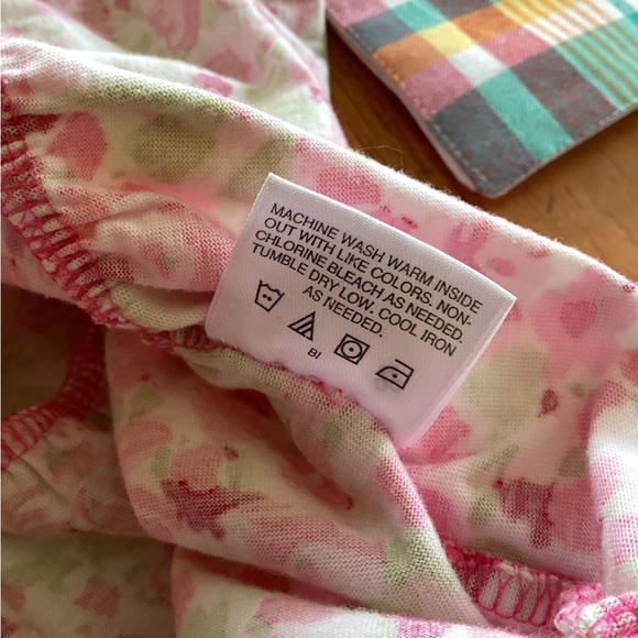 Hanna Andersson Pink Floral Cotton Knit Dress - size 130 - 8 year old - Picture 8 of 8